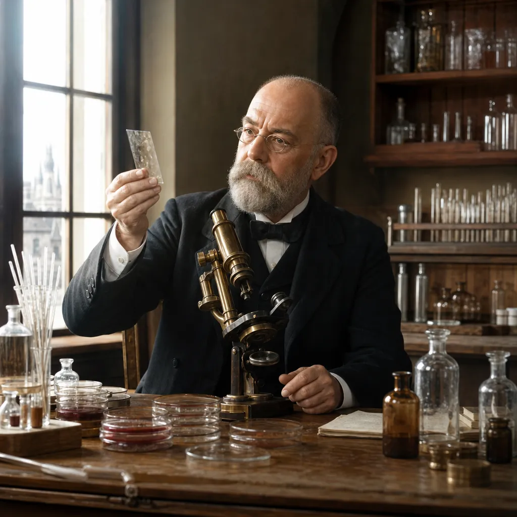 Robert Koch i odkrycie bakterii wywołujących gruźlicę